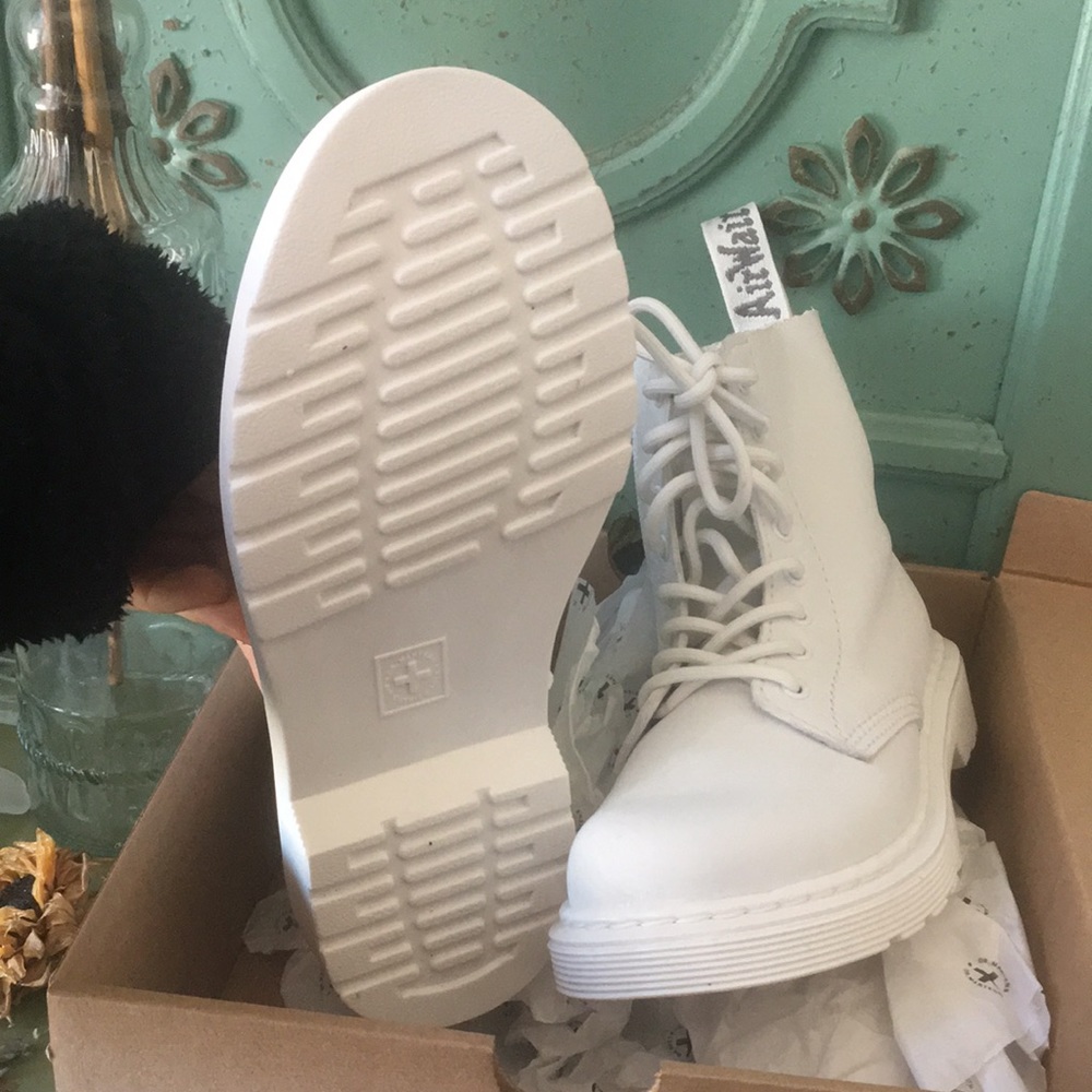 New white Doc Martens Kids size 2